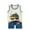 White, variant on Boys' Sleepwear Agkizg 2-Piece Boys' Pajama Sets,Kids Nightwear Loungewear Clothes Set,Fashion Boys' Casual Sleeveless Tops Round Neck Collar Botton Printed Short Pants Sets