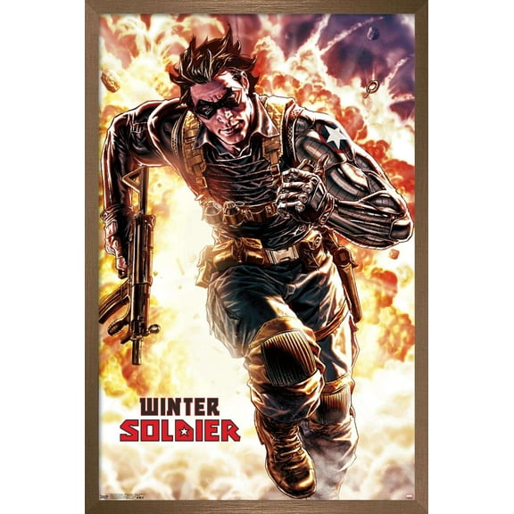 Marvel Comics - Winter Soldier - Winter Soldier #4 Wall Poster, 22.375" x 34", Framed