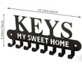 thumbnail image 2 of HELLOYOUNG Metal Key Holder with Hat and Towel Rack, Wall Mounted Iron Art Organizer for Bathroom Accessories, Coat Rack with Tentacle Keychain Hanger, Entryway Storage, 2 of 11