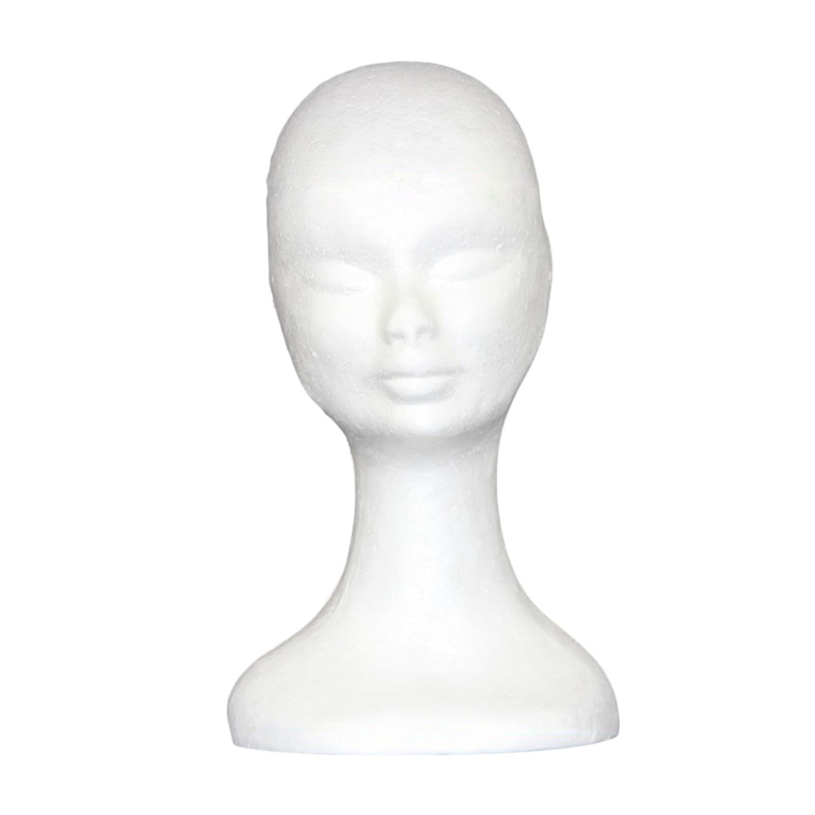 Foam Mannequin Head Hat Display Stand Lightweight Foam Mannequin