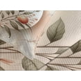 thumbnail image 2 of Ambesonne Peach Quilted Bedspread Set 3 Pcs, Orchard Branch Marble Print, Queen Size, Slate Brown and Pale Tan, 2 of 4