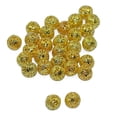 thumbnail image 2 of 500 cuentas espaciadoras redondas de metal surtidas para hacer joyas en acabado dorado 5 piezas, 2 of 4