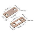 thumbnail image 2 of Uxcell Cabinet Magnetic Catch, Adhesive Cabinet Door Magnetic Catch for Kitchen Drawer Door, Copper 2 Pack, 2 of 6