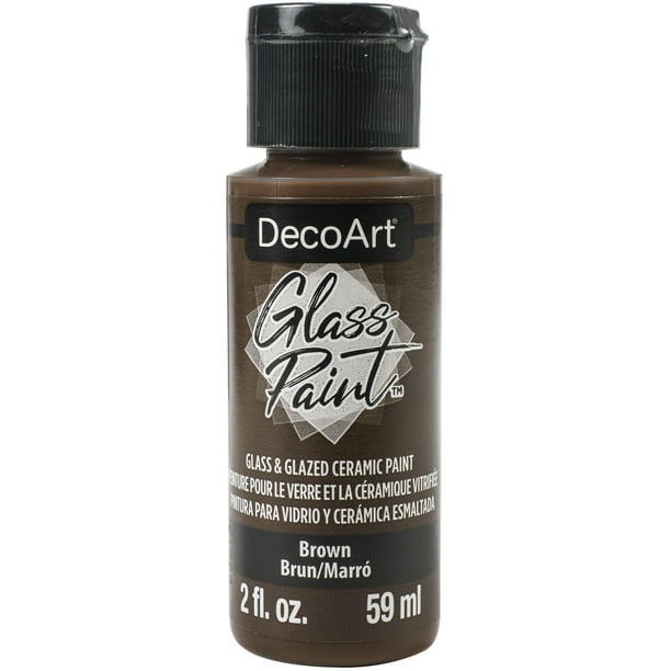 DecoArt Glass Paint 2ozBrown