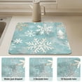 thumbnail image 6 of Snowflake Pattern Diatomaceous Earth Water Absorbent Mat, Anti-Slip Rubber Backing, 23.6" x 19.7", 6 of 11