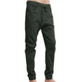 thumbnail image 2 of J. METHOD Men’s Joggers Pants Casual Lightweight Comfy Harem Slim Fit Adjustable Elastic Waist Pockets Sweatpants NEMP08 Olive M, 2 of 6
