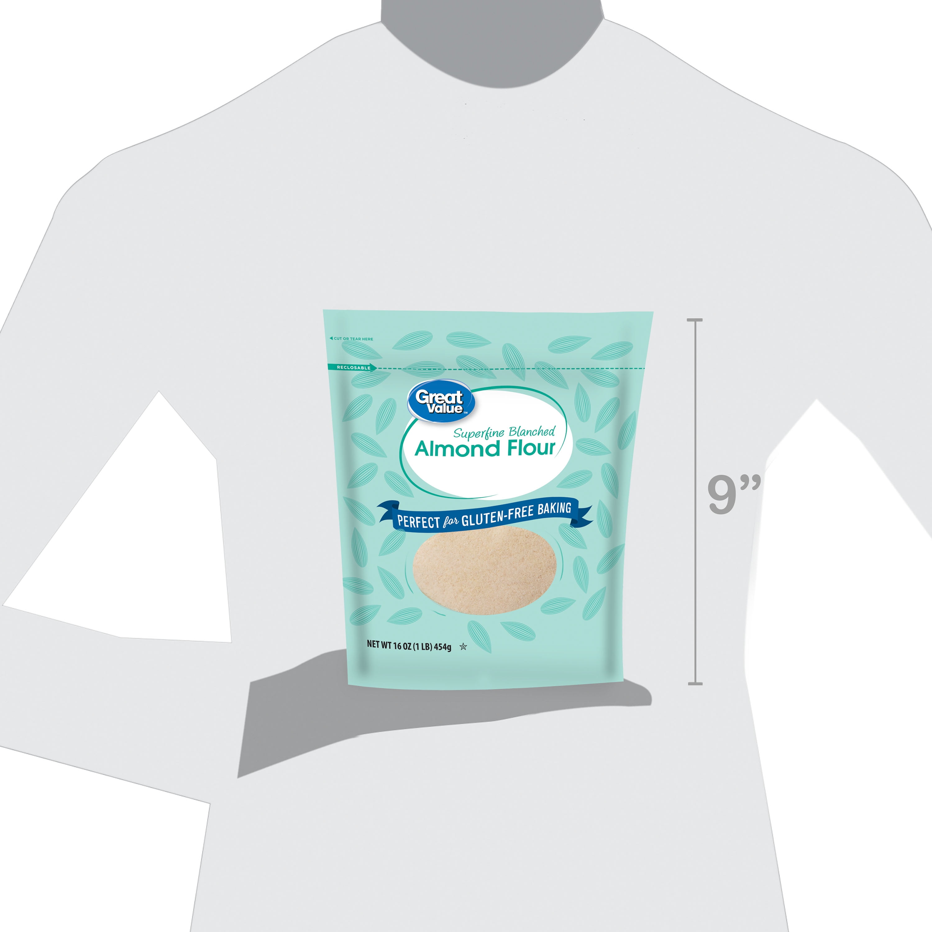 Great Value Superfine Blanched Almond Flour, 16 oz