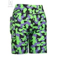 thumbnail image 2 of Gustave Women's High Waisted Yoga Shorts Workout Running Compression Exercise Shorts Camouflage Print Short Pants with Pockets for Gym Biker Cycling "2XL, Green", 2 of 10