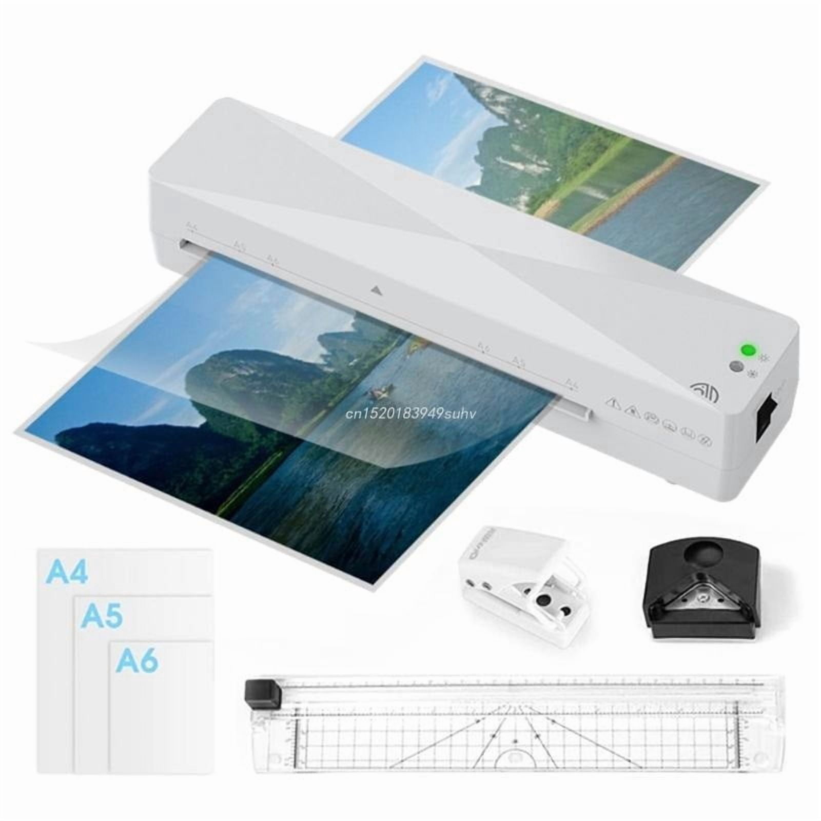 A4 Laminator Machine Thermal- & Cold Laminator with- Quick 2-min- Preheating for School Home Offices EU/US/China/UK