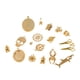 thumbnail image 1 of Encantos de plata antiguos jinwen para collar de mujer DIY Oro, 1 of 6