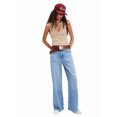 thumbnail image 2 of Womens Ribbed Tank Tops Summer Slim Fit V Neck Tops Casual Basic Knit Sleeveless Shirts Apricot L, 2 of 7
