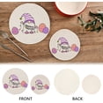 thumbnail image 3 of SKYSONIC Easter Gnome Eggs Pot Holders Trivets, 2 Pcs Heat Resistant Trivets,Purple Cotton Thread Weave Mats for Hot Pads Pans Pot Bowl Teapot for Kitchen Decor, 3 of 7