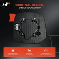 thumbnail image 5 of A-Premium Left Driver Side Heated Mirror Glass with Backing Plate Compatible with Honda Civic 2012 2013 - Exterior Side View Flat Mirror, 5 of 9