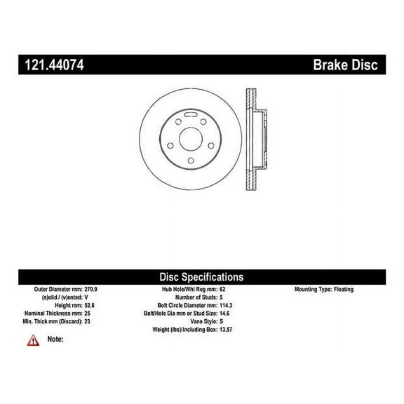 Disc Brake Rotor Fits select: 1991-1996 TOYOTA PREVIA
