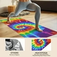 thumbnail image 4 of Colorful Tie Dye Pattern Hot Yoga Mat Towel Non Slip for Hot Yoga - Quick-Drying Yoga Mat Cover with 4 Corner Pockets with Travel Bag - Hot Yoga Towel Non Slip 74"x26", 4 of 6