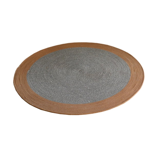 Alfombra Tejida a Mano, Alfombra Tejida a Mano, Regalo Boho Rústico, Alfombra de Piso Moderna, para Habitación de Niños, Entrada de Casa, Sala de Esta Redondo 100cmx100cm