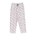 thumbnail image 4 of Goofa Playing Rabbit Printed Soft Pajama Pants for Women, Wide Leg Comfy Casual Lounge Yoga Pants-Small, 4 of 9
