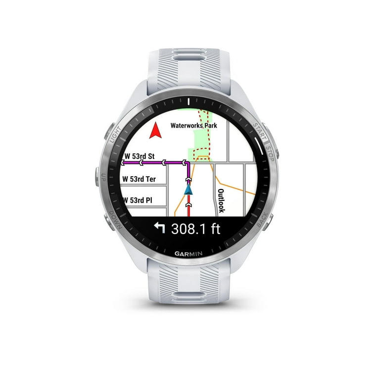 Garmin Forerunner 965 GPS Running Smartwatch (Whitestone 