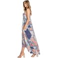 thumbnail image 2 of Love Stitch Women's Beach Coverup Billowy Hi Lo Maxi Dress (Multi Patch, Small), 2 of 4