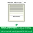 thumbnail image 2 of CALYX INTERIORS Faux Wood Blinds with Classic Valance, Cordless, 2" Slat, 33.5"W x 48"H, Room Darkening Shade for Windows and Doors, Pure White, 2 of 6