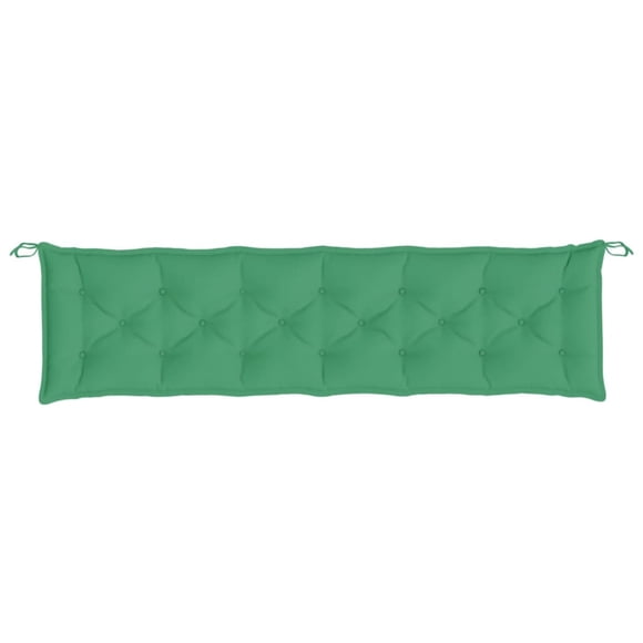 Cojín de banco de exterior Benzara Claire 200 x 50 x 7 cm, color verde