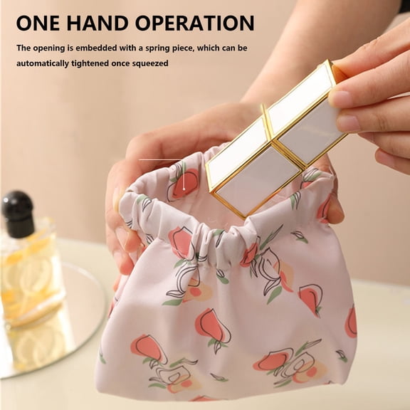 Kokovifyves Summer Savings Clearance Waterproof Shrapnel Printing Storage Bag New Cosmetic Bag Carry Key Lipstick Mini Storage Coin Purse