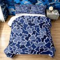thumbnail image 2 of Manfei Rustic Camouflage Quilt Full, Vintage Camo Game Controller Full Bedspread Sets, Royal Blue, 3pcs, 1 Coverlet and 2 Pillowcases, 2 of 7
