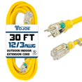 thumbnail image 1 of Cable de extensión YOJOE de 30 pies, calibre 12, 15 A, 125 V, interior/exterior, 1 of 7