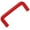 Red, variant on Voiceine U Shape Insulation Pull Handle M8 Cabinet Handles Screen Door Handle Heavy Duty Red Oven Door Replacement Handle for Kitchen 120mm Hole Centers
