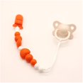thumbnail image 2 of Silicone Pacifier Clip Holder With One Piece Design, Pack Of 2 Soft Flexible Binky Clips With Texture For Baby Boy And Girl, 2 of 5