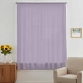 thumbnail image 3 of Purple Solid Color Sheer Curtains 84 Inches Long, Aesthetics Contemporary Luxury Light Filering Curtains, Breathable Simi Curtain Privacy Drapes for Living Room Bedroom Lightweight Window Treatment, 3 of 9