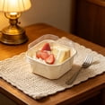 thumbnail image 4 of Fufafayo 50 Pack Small Charcuterie Boxes, Clear Lid Plastic Carry Container For Bakery Dessert Fruit Cake Cookies Packaging, To Go Box For Parties Events, 4 of 6