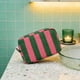 thumbnail image 5 of Bolsa de maquillaje pequeña, neceser multifuncional de viaje para artículos de aseo personal, para cable. Rosa verde, 5 of 9