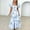 D_Light Blue Floral Print Puff Sleeve Long Dress for Ladies, variant on Womens Floral Print Strapless Long Dress Puff Sleeve Cut Out Dress Retro Solid Trendy Boho Formal Vacation Beach Business Skater Dresses XL Black