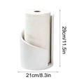 thumbnail image 2 of geerera Countertop Paper Towel Holder, Wood Round Base with Iron Stand, One-Handed Tear Dispenser for Kitchen and Bath, Kitchen Organizer, Home Accessory, 2 of 8