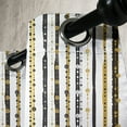 thumbnail image 4 of Ambesonne Victorian Grommet Curtain, Vertical Lines Rounds, 50" x 54", Black Yellow, 4 of 6