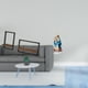 thumbnail image 2 of Estantes flotantes de madera de estilo rústico moderno y juego de decoración de escritorio acrílico 2D para cocina, oficina, comedor, decoración, 2 of 8