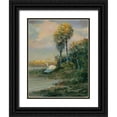 thumbnail image 1 of Bansemer, Roger 19x24 Black Ornate Wood Framed with Double Matting Museum Art Print Titled - Last Light, 1 of 4