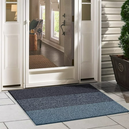 Htww Large Door Mat Outside Entry Rug All Weather Entrance Mats For Front Back Doormat Heavy Duty Garage Welcome Exterior Rugs 30 X47 Blue Canada Htww Large Door Mat Outside Entry Rug, Rug In Front Of Sliding Glass Door