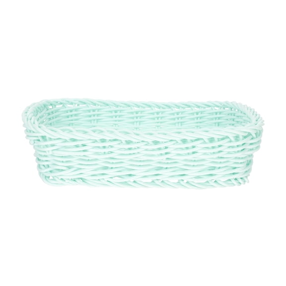 OUNONA 2pcs Wicker Woven Storage Basket Desktop Storage Basket Woven Basket Home Supplies