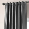 thumbnail image 5 of Signature Tablet Grey Faux Silk Taffeta Hotel Blackout Curtain (1 Panel), Tablet Grey, 50W X 120L, 5 of 6