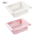 thumbnail image 4 of Organizador de cajones para refrigerador de 2 piezas, caja de almacenamiento retráctil para refrigerador, contenedor organizador clasificado para mantener la frescura de los alimentos extraí, 4 of 5