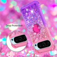 thumbnail image 5 of Gradient Quicksand Case for Google Pixel 9 Pro/Pixel 9 2024 with Ring Kickstand, Bling Sparkle Colorful Liquid Glitter Cover Case for Google Pixel 9 Pro. JB-Pink Purple, 5 of 14