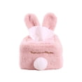 thumbnail image 1 of SHISUYAN Rabbit Ear Tissue Box Plush Napkin Storage Container Convenient Paper Towel Organizer for Home Bar Office (Pink Square), 1 of 8