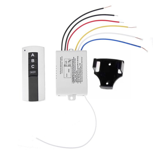 Lámpara Interruptor de control remoto 3 Transmisor receptor inalámbrico de 220 V (Relé) JShteea El nuevo
