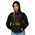 thumbnail image 3 of Gamer Namaste Inside Video Gaming Pun Women Plus Size Graphic Pullover Hoodie Brisco Brands 2X, 3 of 4