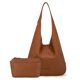 thumbnail image 1 of Bolso Montana West MWC2-298BR Marrón de Cuero Vegano, 1 of 9