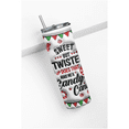 thumbnail image 3 of Peppermint Candy Cane Christmas Tumbler, Red and White Holiday Cup, Festive Seasonal Drinkware, Perfect for Winter Celebrations, 3 of 5