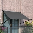 thumbnail image 2 of AECOJOY 80"x65" Manual Retractable Patio Awning in Dark Grey, 2 of 7