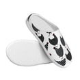 thumbnail image 3 of Fotbe Retro Rooster Pattern Women's Fuzzy Curly Fur Memory Foam Loafer Slippers Indoor Outdoor Slippers Winter Home Shoes-44/45, 3 of 7